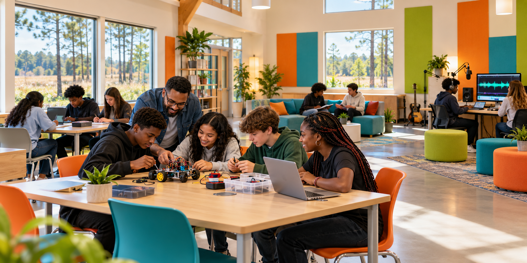 Mentoring and collaborative learning concept