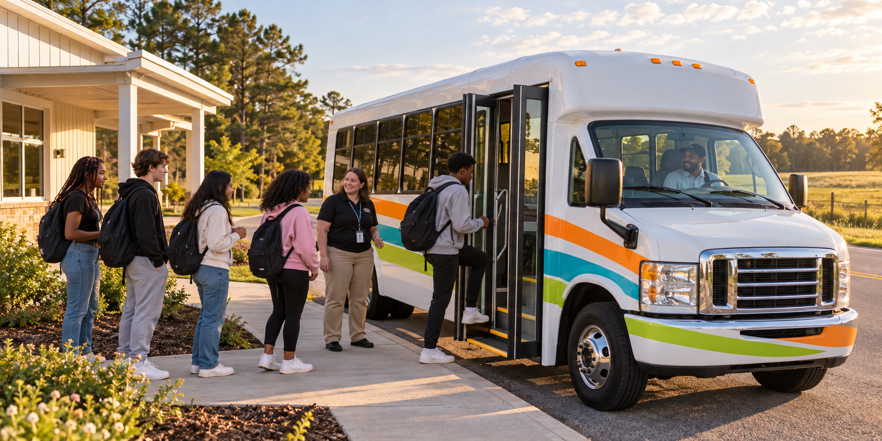 Rural youth shuttle transportation concept